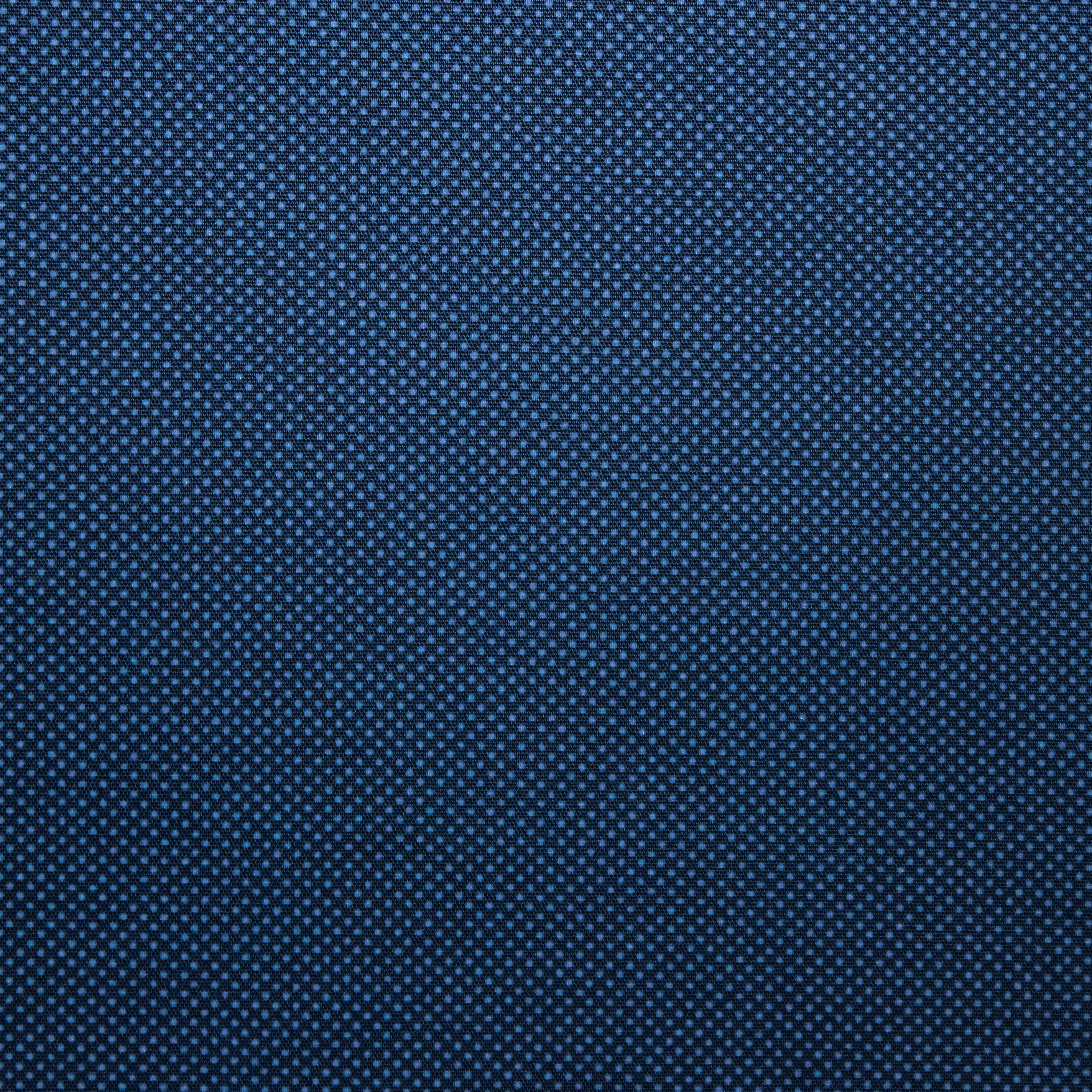 Katoen donkerblauw met mini stippen - Knipmode